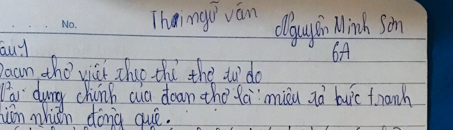 27. Nguyễn Minh Sơn Lớp 6A