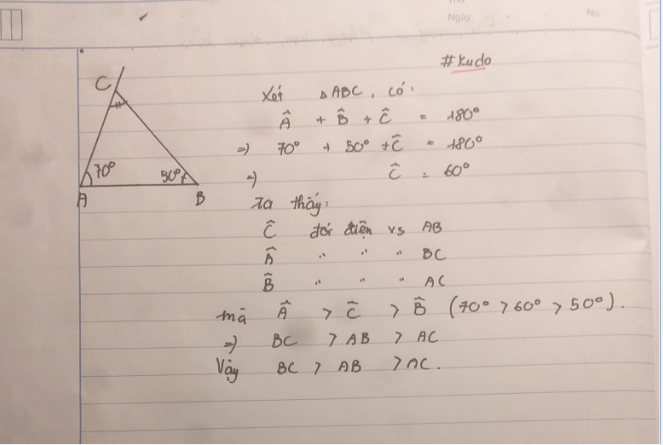 Ứng dụng của tam giác có góc B bằng 70 độ trong thực tế