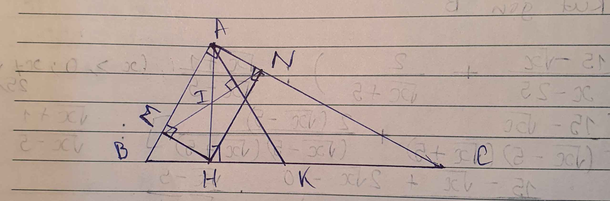 Công thức tính cạnh và góc trong tam giác vuông