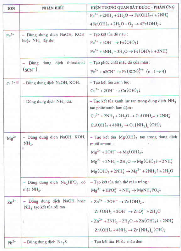 Bài 40: Nhận biết một số ion trong dung dịch - Hoc24