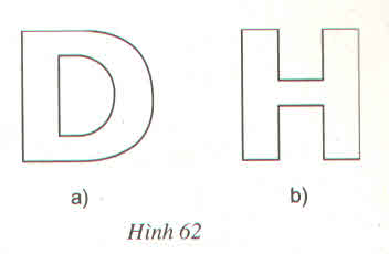 Đố : A) Hãy Tập Cắt Chữ D (H.62A) Bằng Cách Gập Đôi Tờ Giấy. Kể Tên Một Vài  Chữ Cái Khác (Kiểu Chữ In Hoa) Có Trục Đố... - Hoc24
