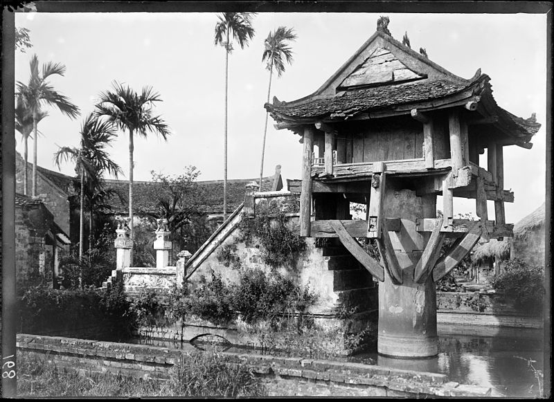 Chùa Một Cột năm 1896.