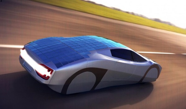 ô tô dùng pin mặt trời
